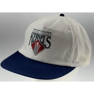 Cedar Rapids Kernels Minor League Baseball Hat Vtg Cap ~ SGA Manwich ~ YELLOWING